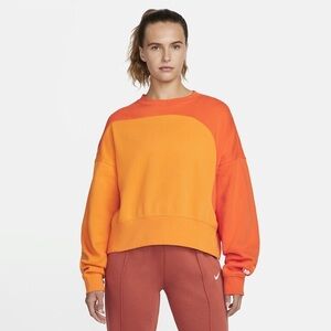 NWT Nike Color Clash Oversized Fleece Crewneck Sweatshirt M